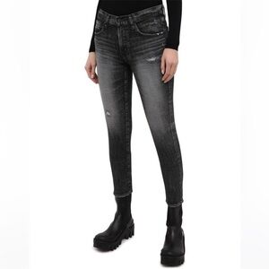 Moussy Vintage Prichard Skinny Jeans Black Denim Streetwear Women’s Size 27